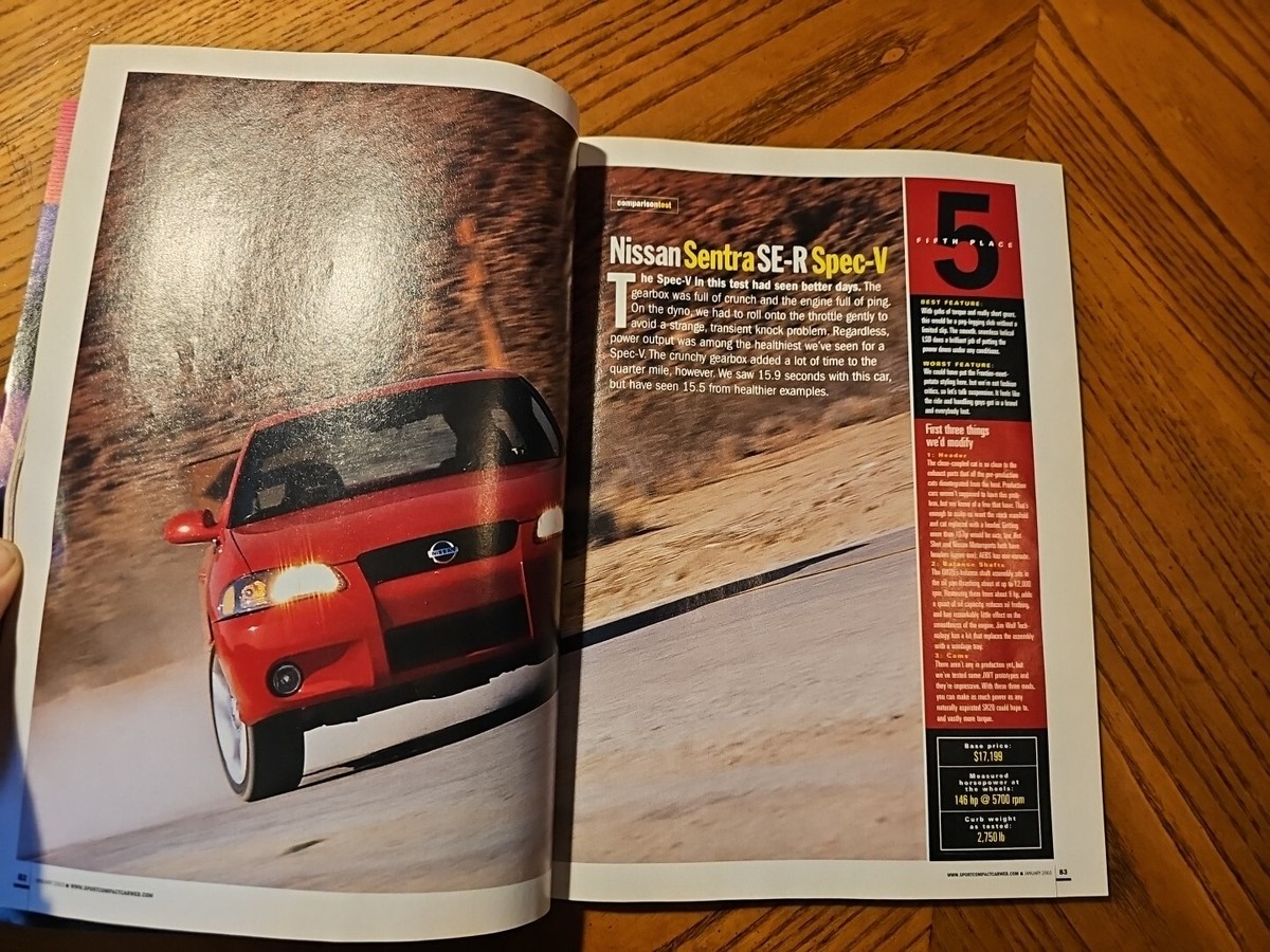 Sport Compact Car Magazine Jan 2003 Lexus IS430 NSX Nissan 300ZX