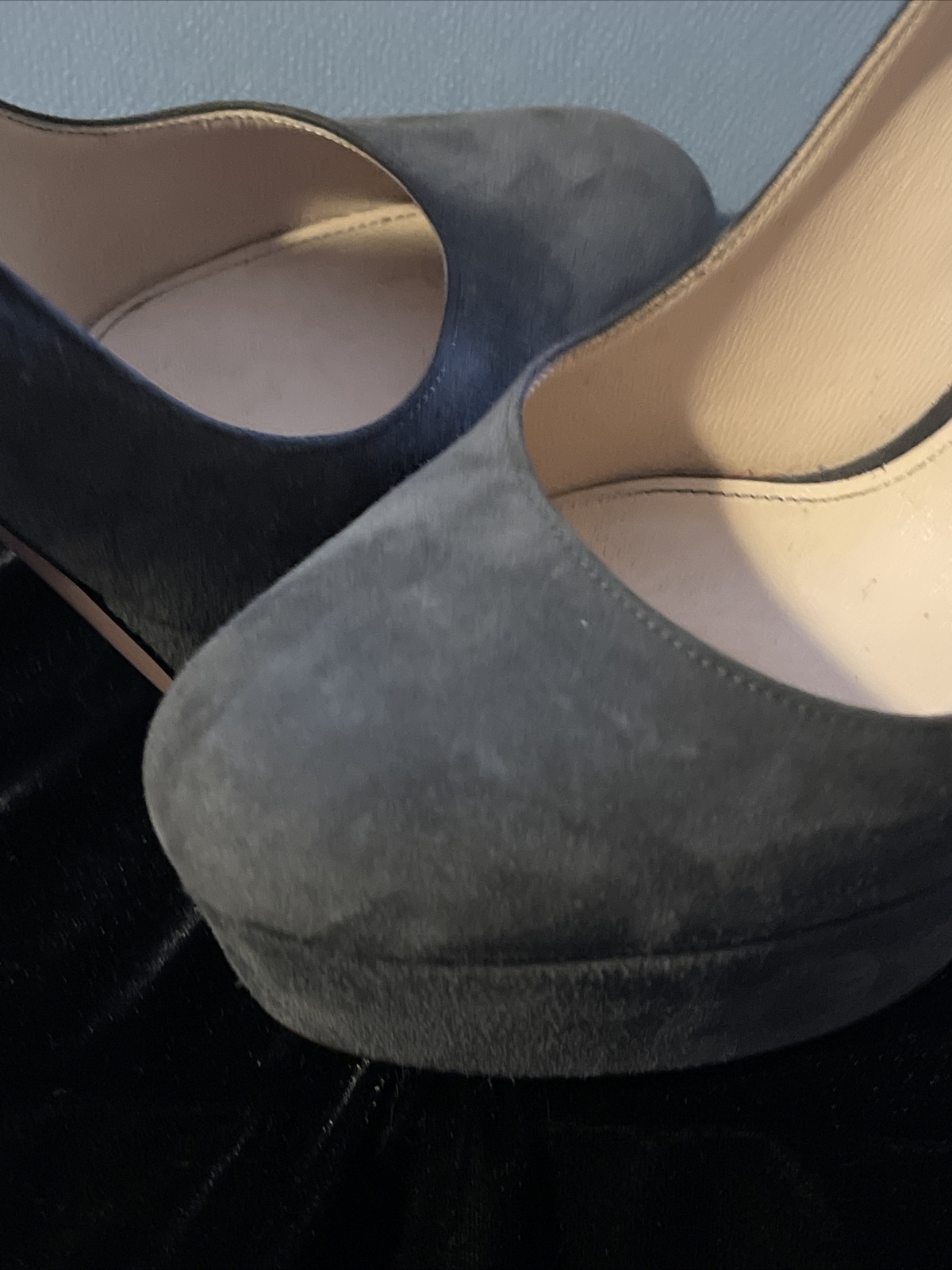 PRADA Round Toe Pump Stiletto Platform Heel Shoe … - image 9