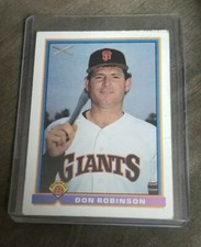 1991 Bowman #384 Don Robinson San Francisco Giants Baseball Card