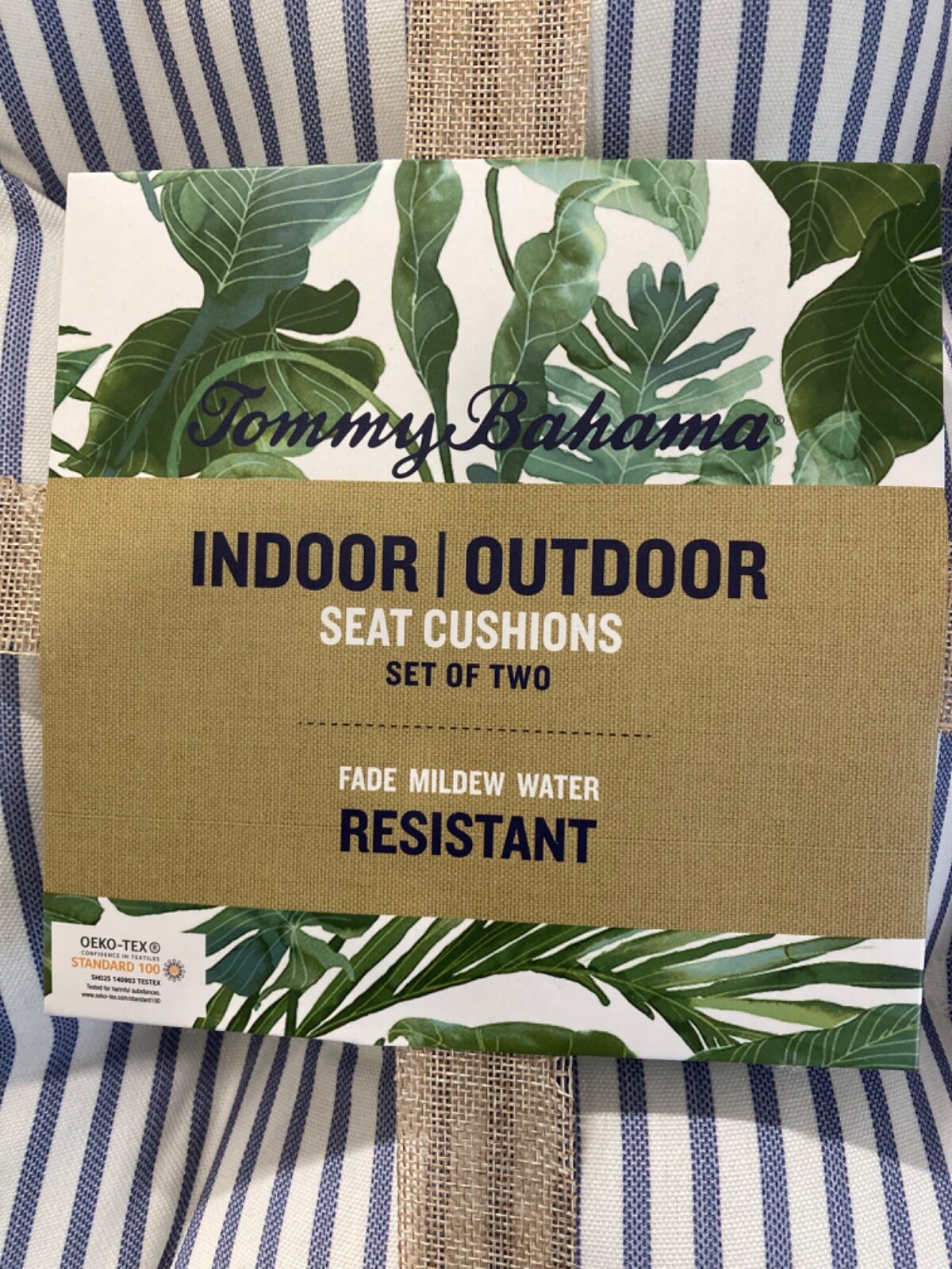 2 Sets of 2 (total 4 cushions) Tommy Bahama Indoor Outdoor Seat ...