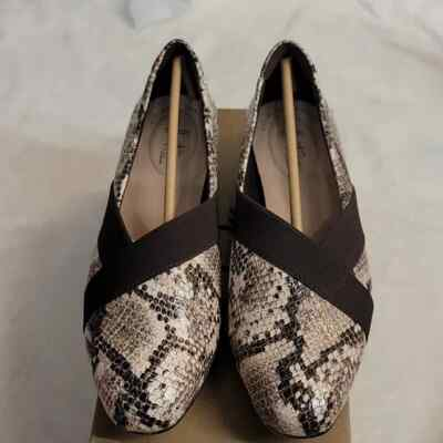 #ad Clarks Collection Slip On Loafers Juliet Dahlia Snake 6.5W a368922 $24.99