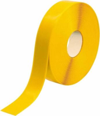 PRO-SAFE 2'' x 100' PVC Floor & Egress Tape 50 mil, Yellow, Solid Color, Gener...