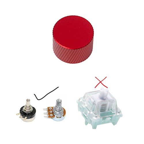 Mechanical Keyboard Knob Replacement Adapter Metal Volume Adjustable Switch - Afbeelding 13 van 32