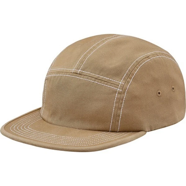 Casquette de camp patch arrière Supreme ajustée marron
