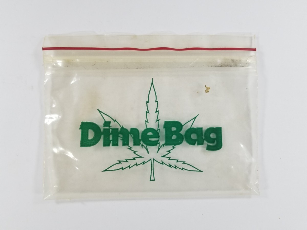 ジャイアント アシッド ジャンク MARIJUANA LEAF ZIPLOCK DIME BAG FROM THE 1970'S 6-1/4