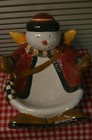 Debbie Mumm Snow Angel Village Christmas Snack Nibbler Bowl Sakura — photo 3