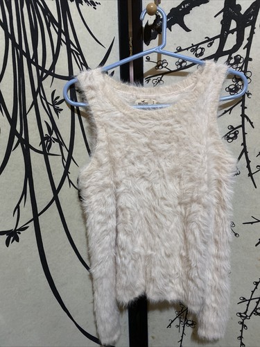 Hollister Damen Pullover cremeweiß mit Fell und Schulterausschnitt - Bild 2 von 12