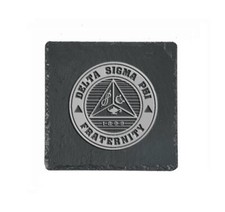 Delta Sigma Phi Fraternity Slate Coaster