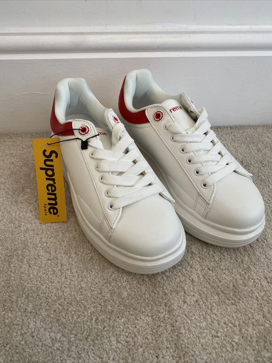 White branded cheap trainers