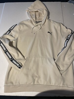 PUMA Men's Essentials Polar Fleece Hoodie Beige Xl