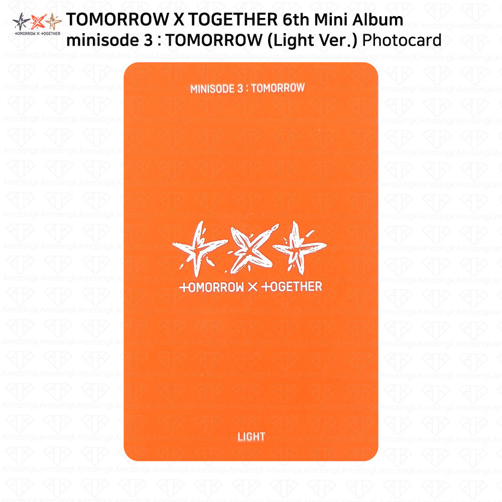 TXT Tomorrow X Together minisode 3: TOMORROW Photocard Postcard