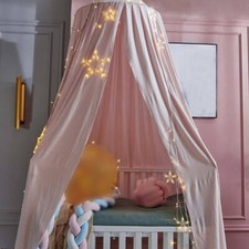 Baby Kids Bed Canopy Bedcover Mosquito Net Curtain Bedding Round Dome Tent Decor