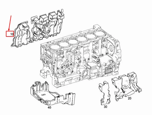 NEW MERCEDES-BENZ CLS C257 RIGHT ENGINE SOUND INSULATION A2562261900 GENUINE - Picture 1 of 5