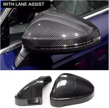 Per Audi Coppia Cover Specchietti Calotte A4 S4 8W A5 S5 RS5 F5  Carbon Nero