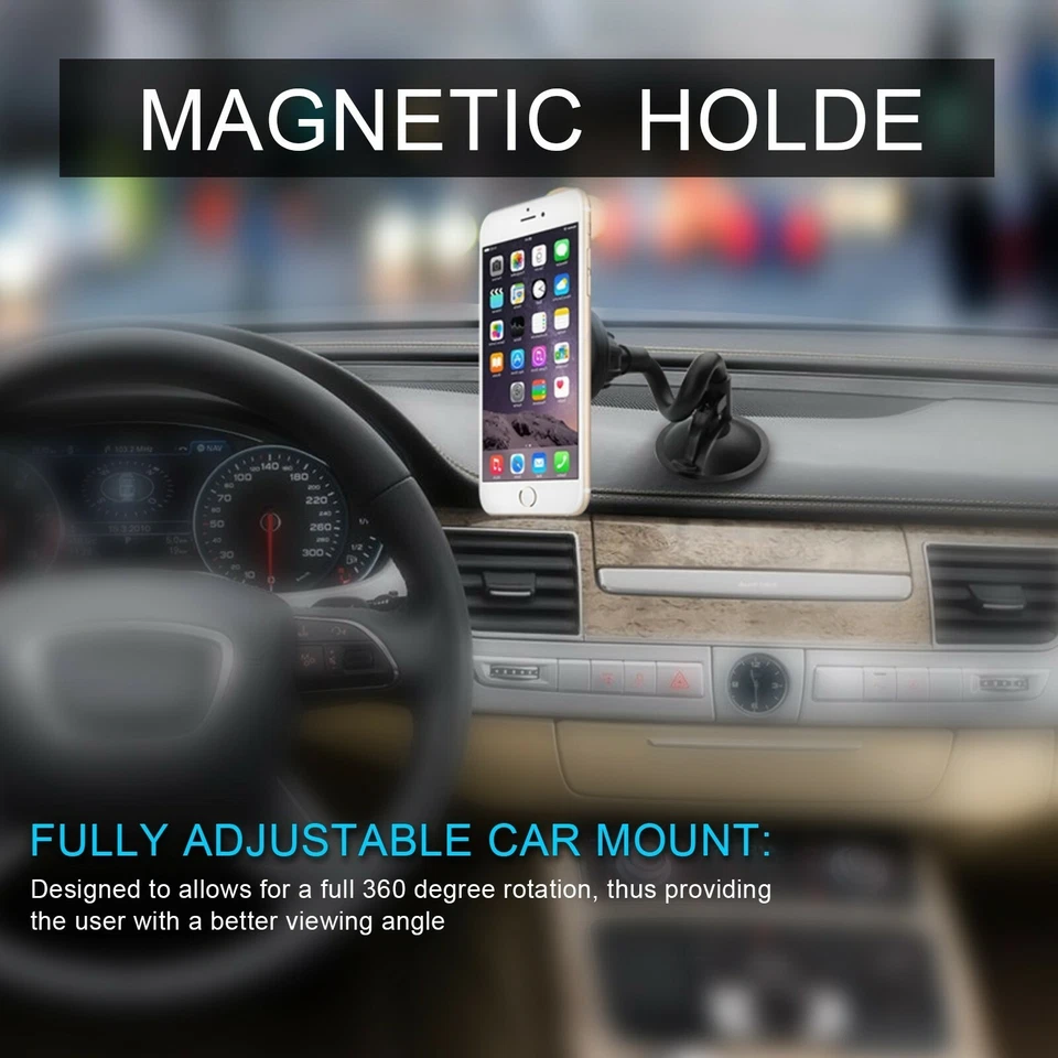 Esoulk Car Dashboard Mount Long Magnetic Phone Holder Universal  - Image 3 of 4