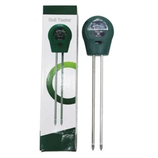 3-in-1 Soil Tester Measure Moisture pH Light Intensity Tool for Garden Plants