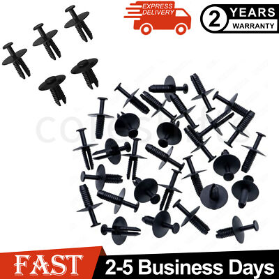 100x Front Bumper Fender Wheelhouse Liner Rivet Push Clip For BMW