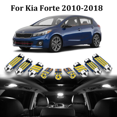 11X White LED Lights Interior Bulbs Package Kit For 2010-2018 Kia Forte + Tool