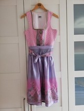 Country Line Dirndl Gr. 36 (38) rosa schwarz flieder 60er Länge Kleid Tracht 