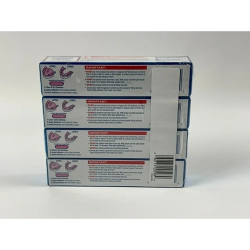 2 FIXODENT ADVANCED MAX HOLD DENTURE ADHESIVE CREAM 4 TUBES 2.2-OZ (62.4g) EA - Picture 8 of 10