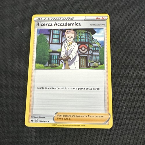 POKEMON AKADEMISCHE FORSCHUNG 178/202 SELTEN SCHWERT UND SCHILD