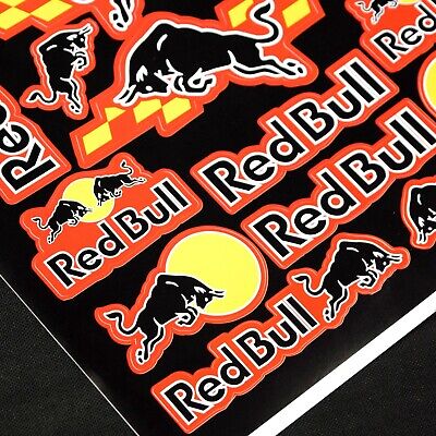 MONSTER BIKE 62 - Planche Stickers XXL REDBULL / Red Bull