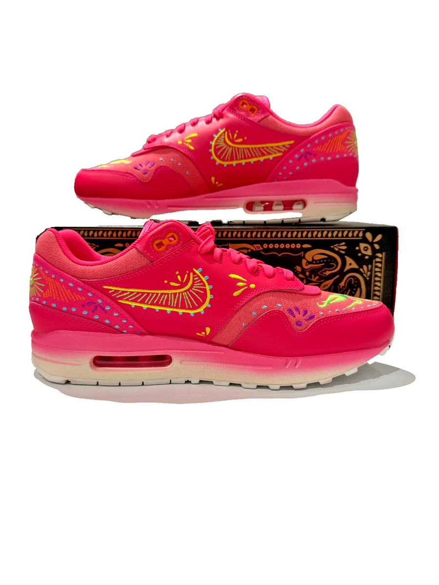 Nike Air Max PRM Shoes Dia De Los Muertos Pink Size UK