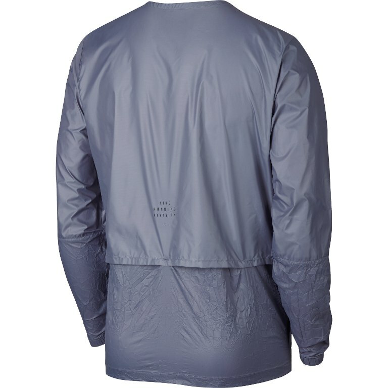 Nike Run Division Crinkle Effect Crew Jacket Style 928497