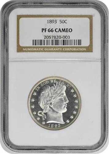 1893 Barber Silver Half Dollar PR66CAM NGC