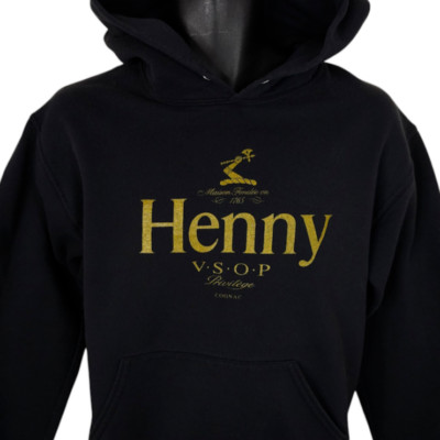 Hennessy VSOP Sweatshirt Hoodie Mens Size Small Black Henny Cognac Liquor
