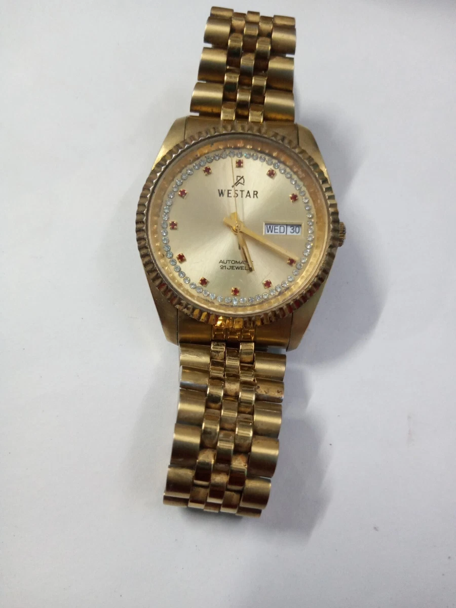 Westar watches gold plated price sale
