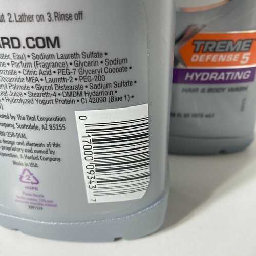 4 Bottles Right Guard Xtreme Defense Hydrating Hair & Body Wash DISCONTINUED - Picture 10 of 12