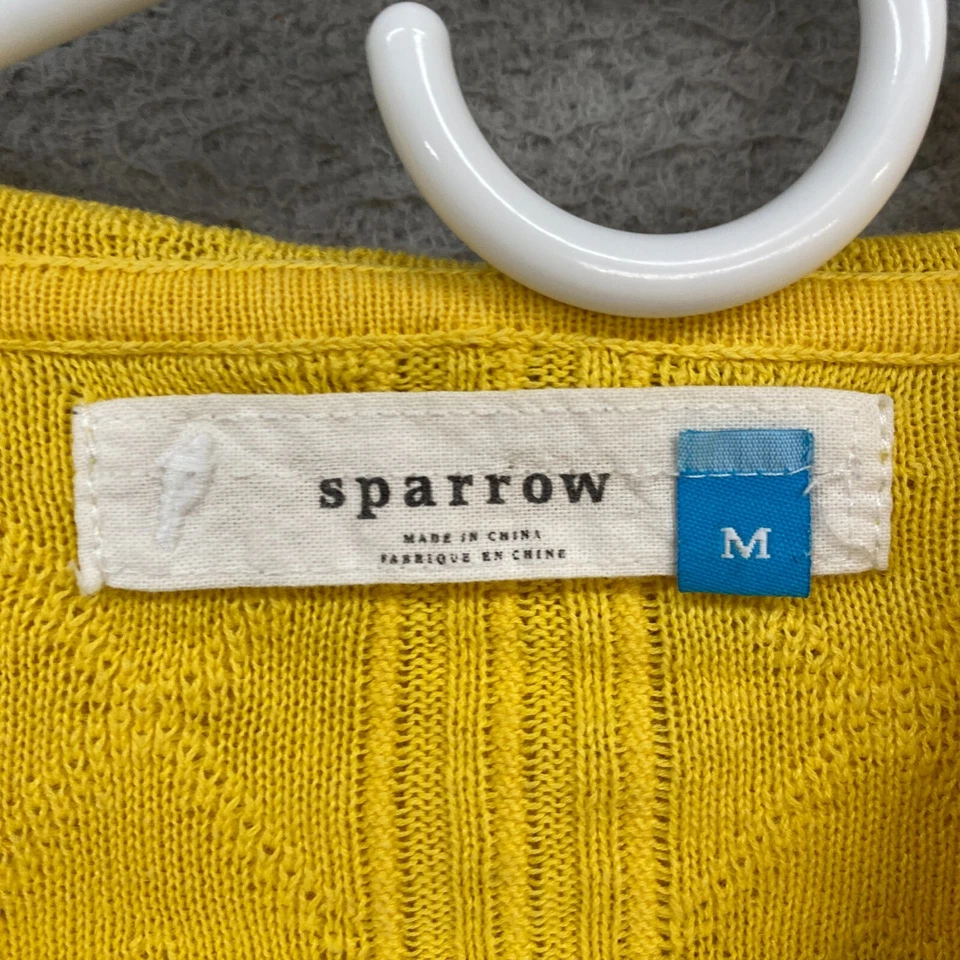 Cárdigan Sparrow Suéter Mujer Mediano Ligero Lino Con Capucha Spring Pointelle Foto 4 de 4