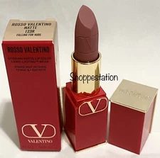 Rosso Valentino Striking Matte Lip Color Shade 123R FALLING FOR NUDE 3.4g