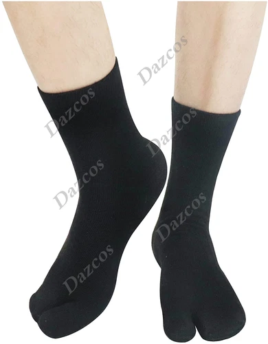 DAZCOS Unisex Split Big Toe Flip Flops Socks Elastic Wicking