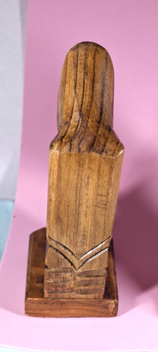 Pair of 2 VTG ‘40-60s JOM Mexican Hand Carved Wood Monk Priest Friar Bookends - Picture 6 of 9