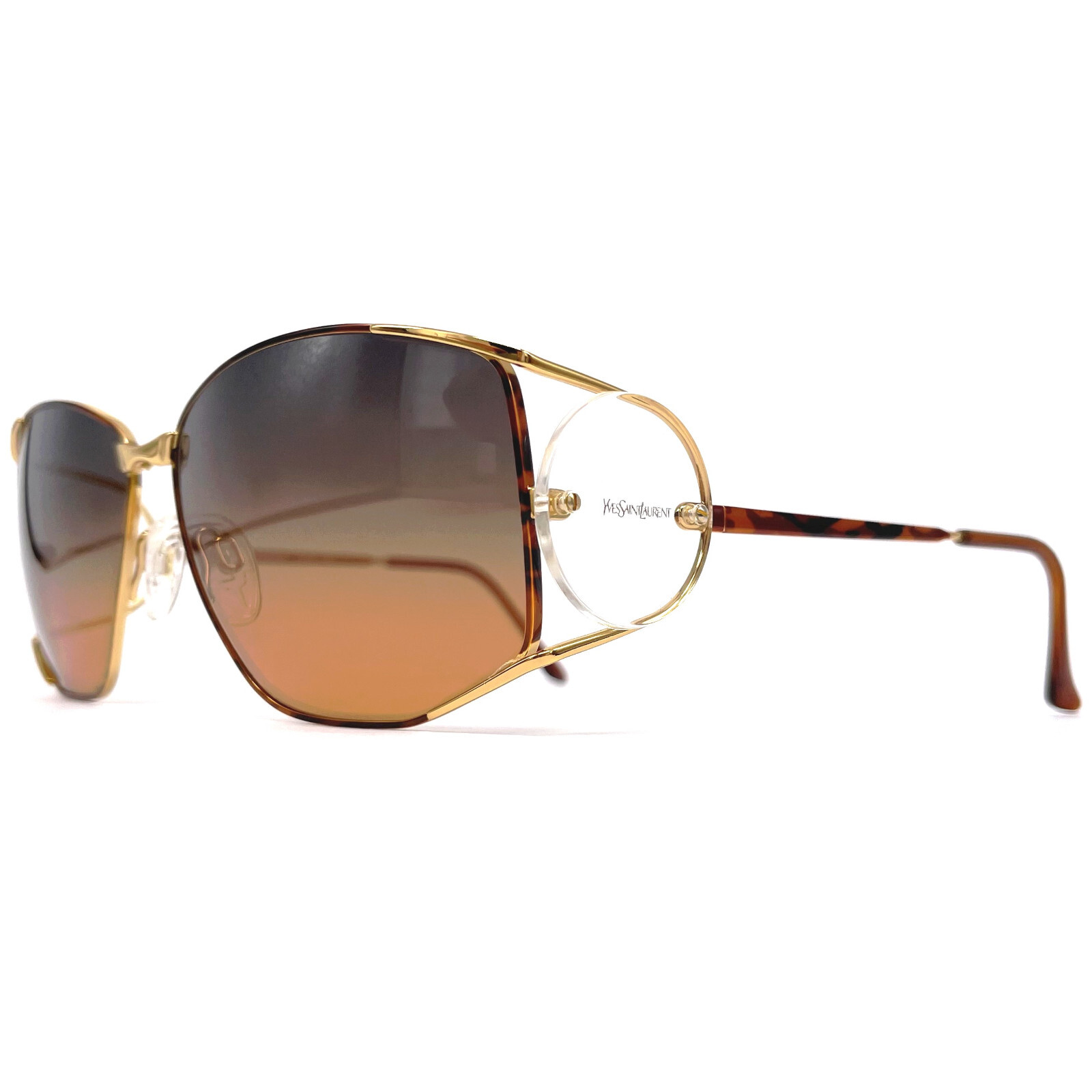 NOS vintage YVES SAINT LAURENT 4013 sunglasses Italy 1980's Large RARE