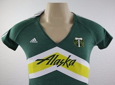 NEW adidas Performance MLS Alaska Women's V-Neck Top Size M