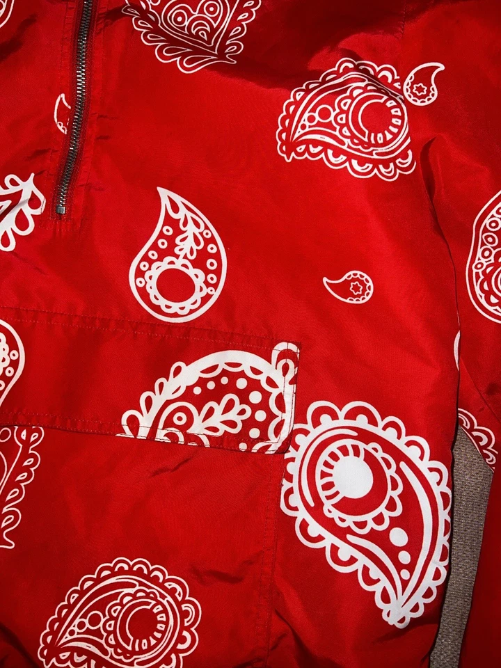 Red Bandanna pullover Jacket - Image 4 of 4