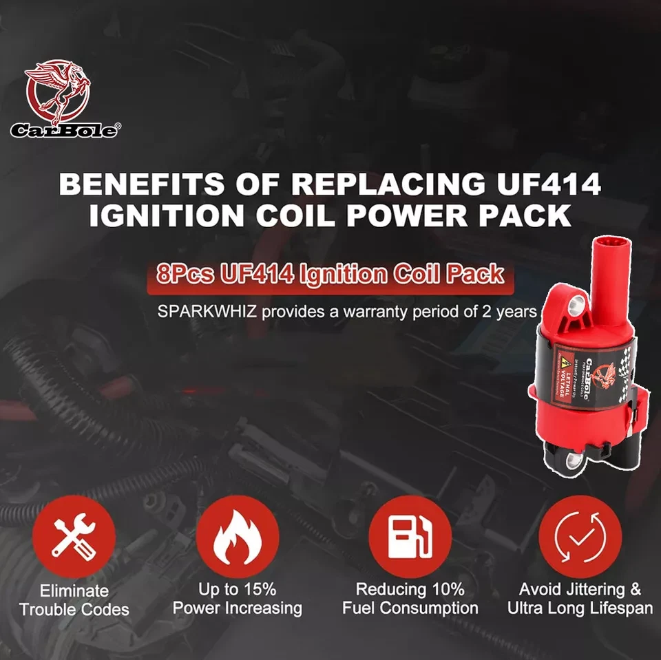 Paquete de 8 bobinas de encendido y bujías + cables aptos para GMC Chevy Silverado 1500 Tahoe 5,3 L Foto 4 de 4