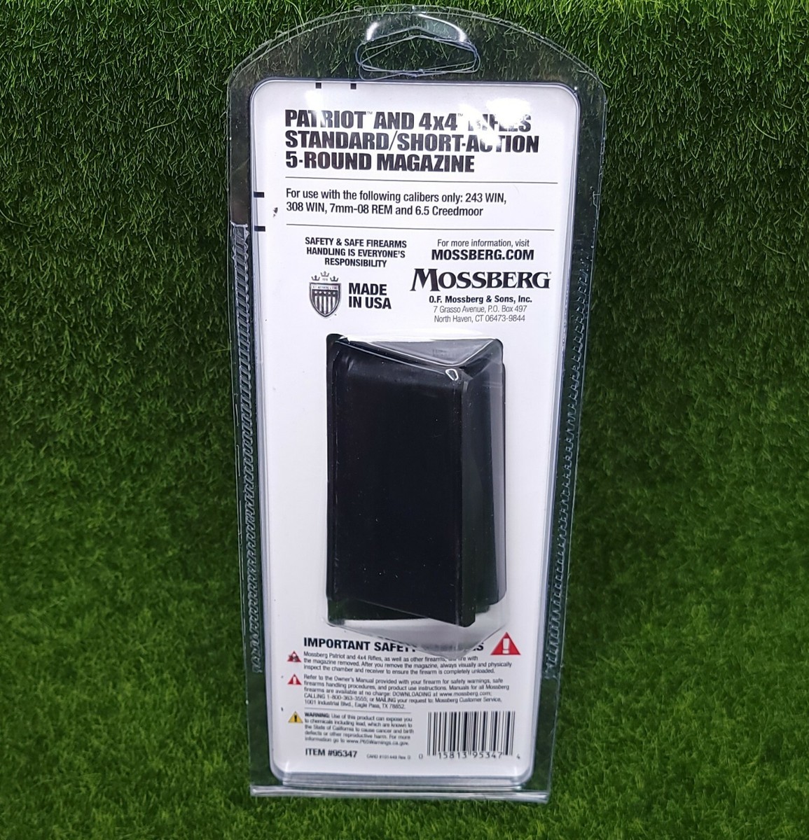 Mossberg Patriot Drop Box 5-Round OEM Magazine, 4x4 Bolt Action