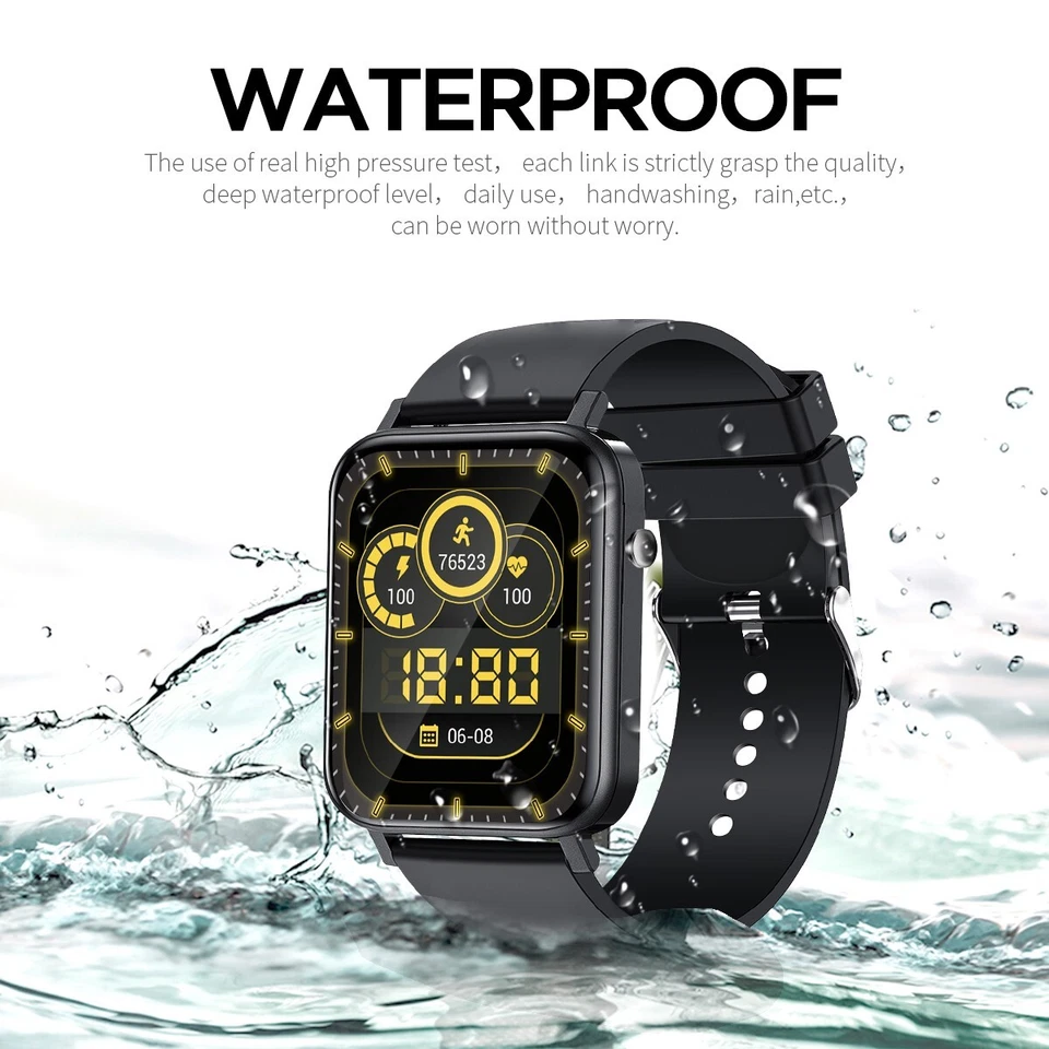 Smart Watch Heart Rate Blood Pressure Oxygen Sleep Sport Monitor Bluetooth Watch - Image 2 of 4