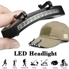 11 LED Clip-On Headlamp Rechargeable Sensor Cap Hat Lamp Headlight Torch Light