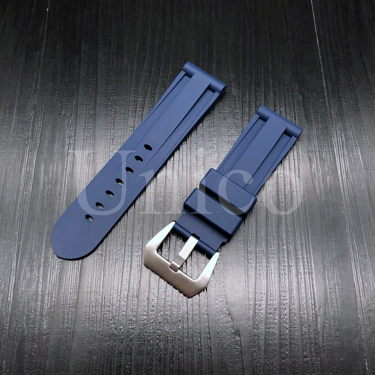 22 26 MM Rubber Strap Band Soft fits for Bulova Precisionist Quartz Sport D Blue
