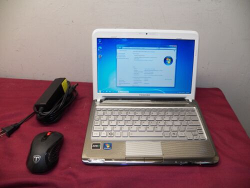 Toshiba Satellite T215D-S1160WH 11.6 Inch Windows 7 Netbook With Webcam & HDMI - Photo 1/14
