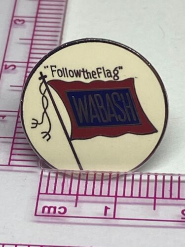 Wabash Follow The Flag Slogan Push Pin Lapel Pin - Afbeelding 1 van 2