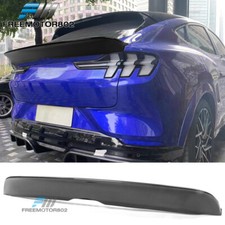 Fits 21-25 Ford Mustang Mach-E Carbon Fiber Print Duckbill Trunk Spoiler Lip PP