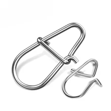 Crankbait Snaps Stainless Steel Power Fishing Snaps Duo Lock Lure Connectors