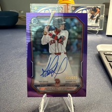Franklin Arias Bowman Chrome 2026 Purple Red /250 Auto
