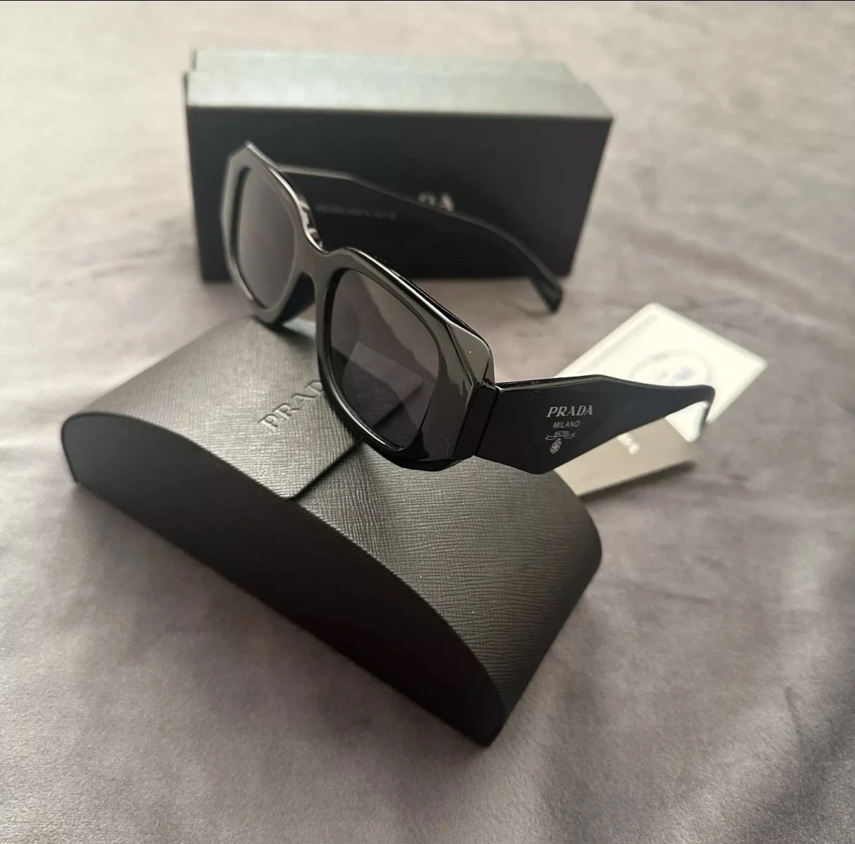 PRADA Black Cat Eye Sunglasses for Women for sale | eBay